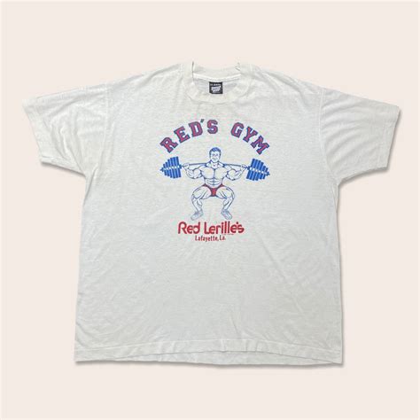 1980’s Red Lerille ‘Red’s Gym’ Lafayette, La t-shirt – Since'99 Vintage