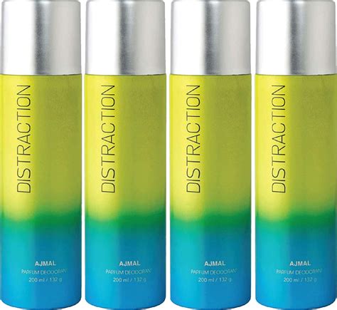 Buy AJMAL DISTRACTION PERFUME DEODORANT 200 ML FOR MEN & WOMEN + 2 ...
