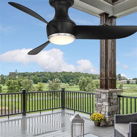 Modern Forms Corona 52-in Brushed Nickel with Matte Black Blades ...