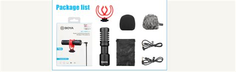 Boya by-MM1+ Super-Cardioid Shotgun Microphone with Real Time ...