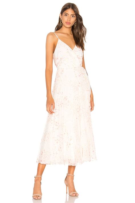 1. STATE Pleated Wrap Dress in New Ivory | REVOLVE