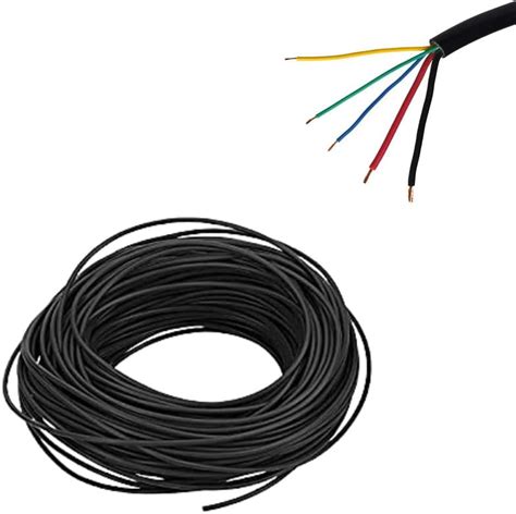 6 Core Shielded Round Cable Wire GREY 14/0060 (14/38) 1 Meter (Pack of ...