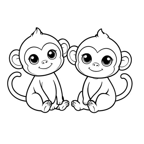 Coloring Page Monkey