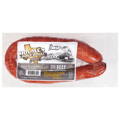 Holmes Smokehouse Pecan Smoked Beef Sausage - Shop Sausage at H-E-B