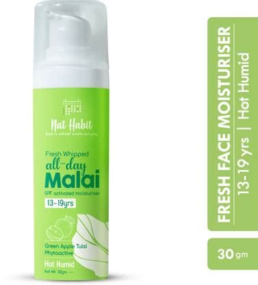 Nat Habit Summer Malai Face Cream Fresh Whipped Green Apple Tulsi For ...