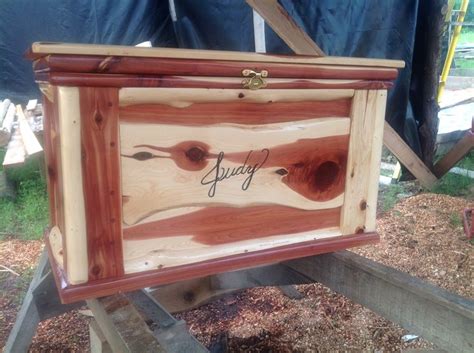 Image result for Rustic Log Cedar Chest