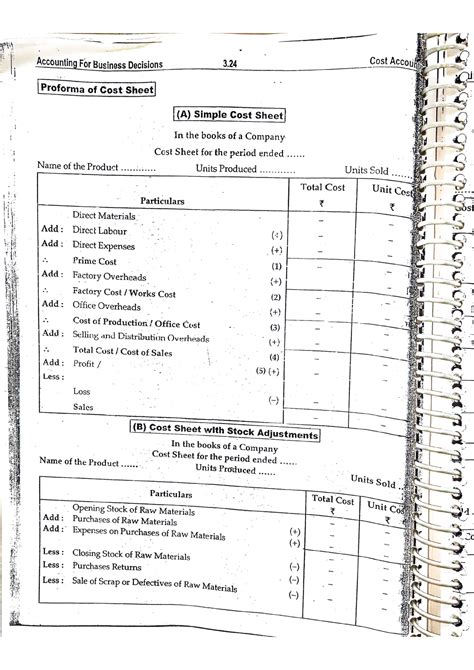 Cost sheet format - dcscjakcabka - Constitutional law - Studocu