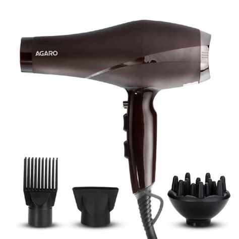 Agaro Professional Hair Dryer with Comb, Concentrator & Diffuser ...