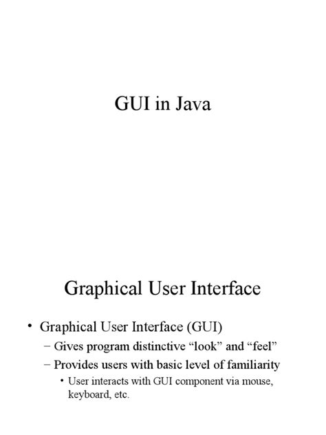 Image result for Java GUI Guide