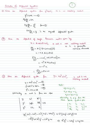 Matrix Algebra - Class Notes - Engineering Mathematics I - Studocu