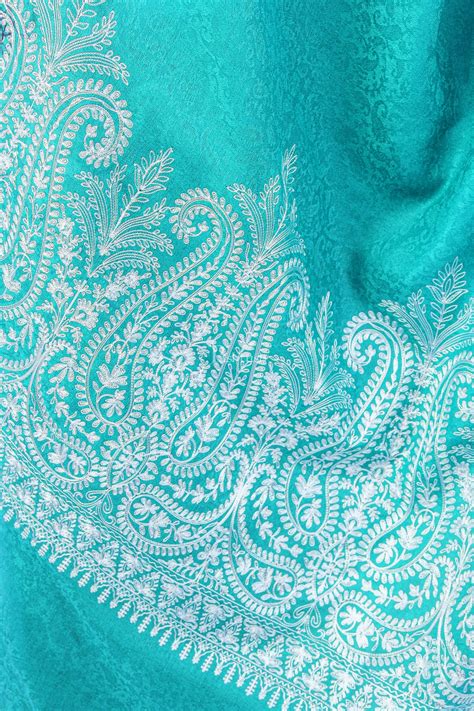 Pashtush Womens Fine Wool Shawl, With Tone On Tone Nalki Embroidery, S ...
