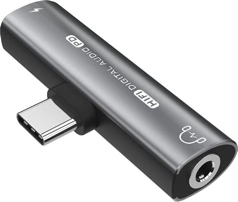 Amazon.com: USB C Headphone Adapter, 2 in 1 USB C to 3.5mm Headphone ...