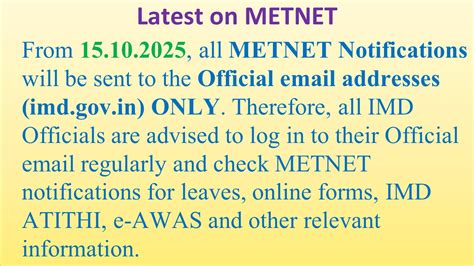 METNET : An e-Governance Intra-IMD Portal