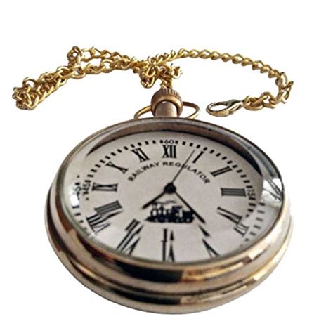 Kauthuk Brass Antique Finish Metal Chain Pocket Watch : Amazon.in: Watches