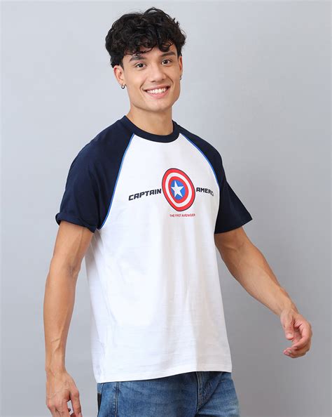 Captain America Printed Regular Fit Tshirt For Men – Free Authority