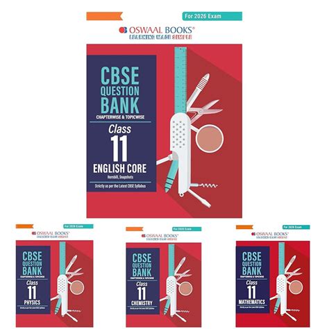 Oswaal CBSE Question Bank Class 11 Set of 4 Books | Physics | Chemistry ...
