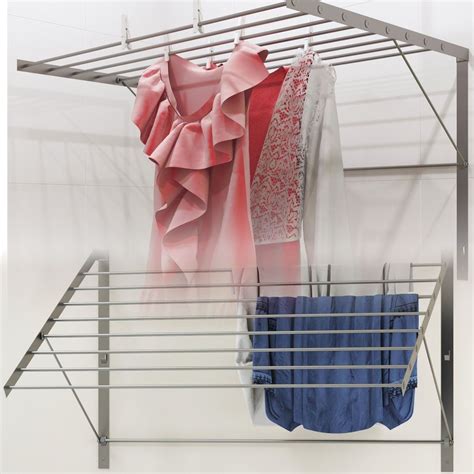 brightmaison Wall Mount Clothes Drying Rack & Laundry Room Organizer, 6 ...