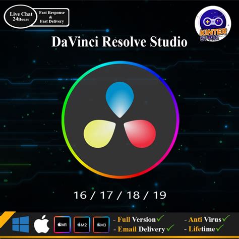 Jual DaVinci Resolve Studio Win / Mac - M1 - M2 - M3 DaVinci Resolve ...