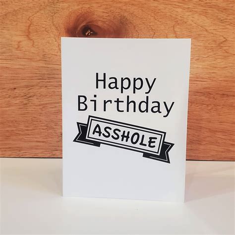 Wholesale Greeting Card- Happy Birthday Asshole for your store - Faire
