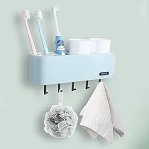 Toothbrush Holder, Wall Mount Toothbrush Holder for Bathroom ...