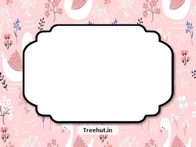 Birds Free Printable Labels, 3x4 inch Name Tag