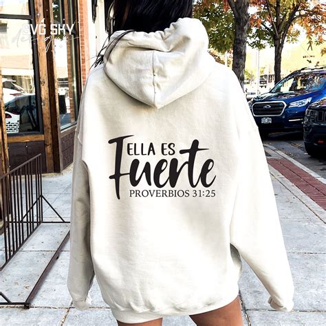 Ella Es Fuerte SVG PNG, Bible and Christian Quotes Designs in Spanish ...