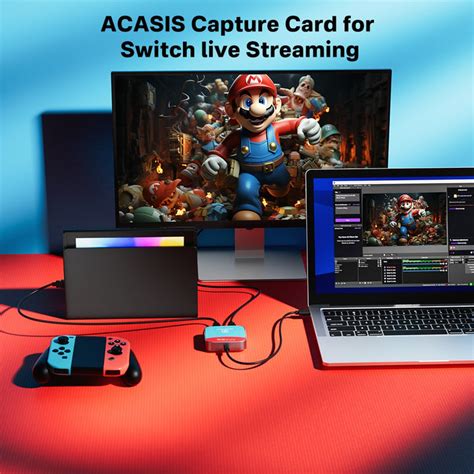 Acasis 4K 30Hz HDMI HD Input/Loopout Video Capture Card 1080P 60FPS