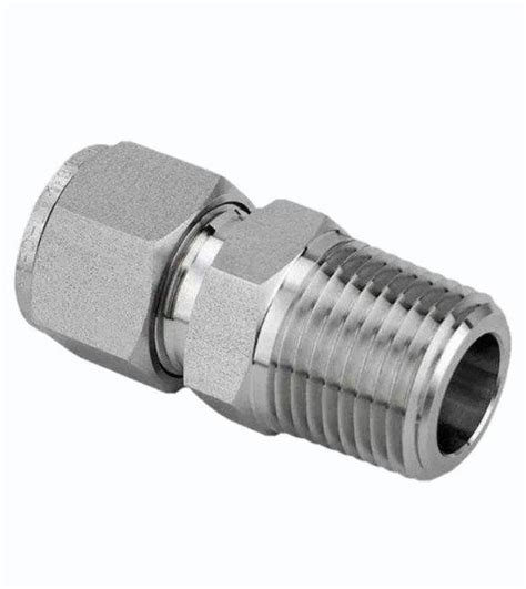 Double Ferrule Fittings - S S Male Connector Manufacturer from Mumbai
