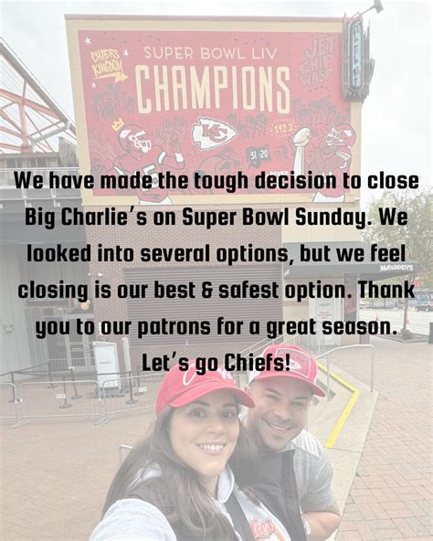 Big Charlie’s Saloon | It’s officially Super Bowl week and we’re ...