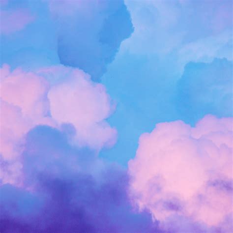 Download Pastel Blue And Violet Clouds Wallpaper | Wallpapers.com