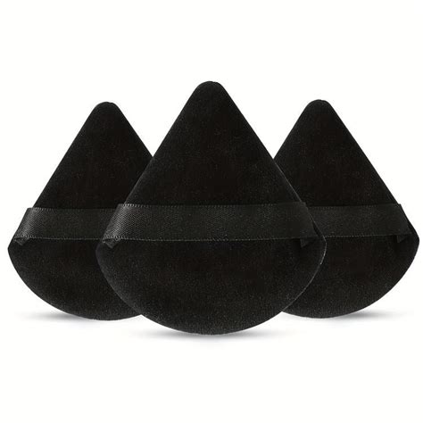 Triangle Powder Puff Black Set Of 3 – The Drugstore Company