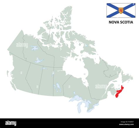 Nova scotia province map Cut Out Stock Images & Pictures - Alamy