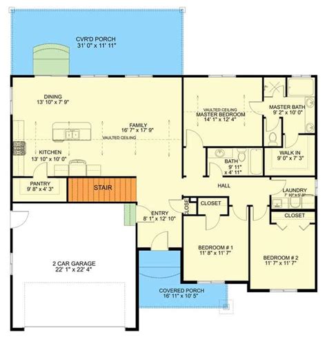 3 bedroom open floor plan