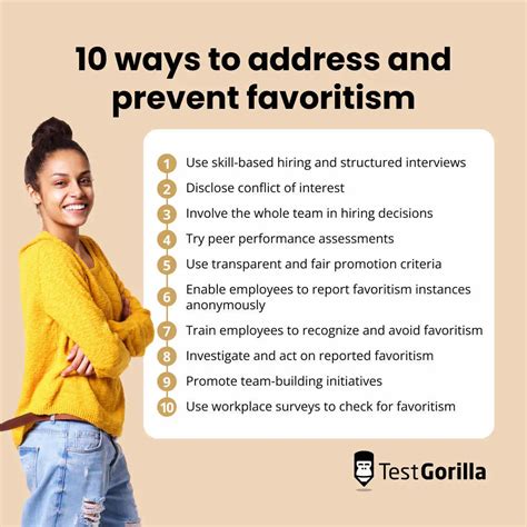 10 solutions to favoritism in the workplace for HR leaders - TG