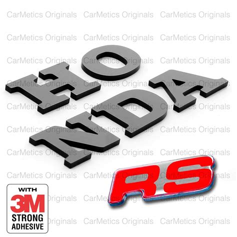 Buy CarMetics Honda 3D Letters (3D Stickers 3D Logo 3D Emblem for Honda ...