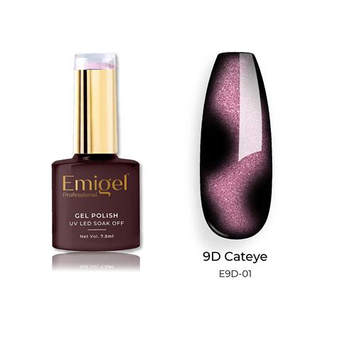 Emigel - 9D Cateye Gel Polish - 001 - DARK LILAC – Emigel Professional ...