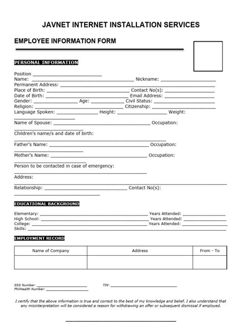 Image result for Vanda Bio Data Form PDF