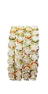 Buy Nari Nakhre Traditional Kundan Work Kada Bangles, Gold-Coloured ...