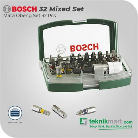 Jual Bosch Screwdriver Bit Set w/ Colour Coding / Mata Obeng Set 32pcs ...