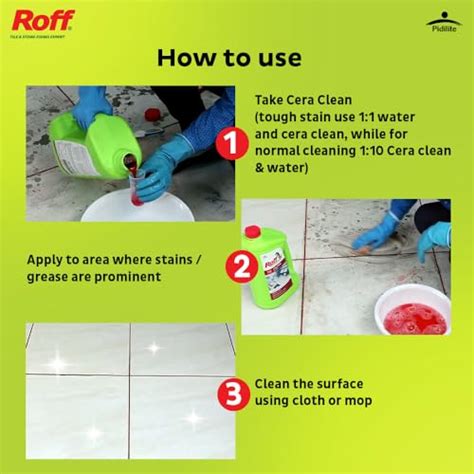Pidilite Roff Cera Clean All Purpose Specialist Tile, Floor & Ceramic ...