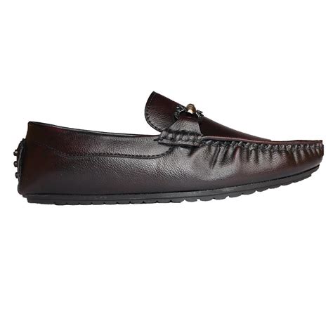 Buy Leather Cherry Buckled Casual Loafer for Mens