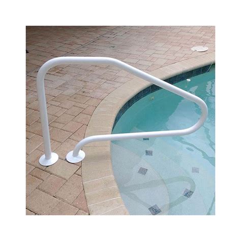 Saftron 48"x32" 4 Bend Figure 4 InGround Pool Return to Deck Rail ...