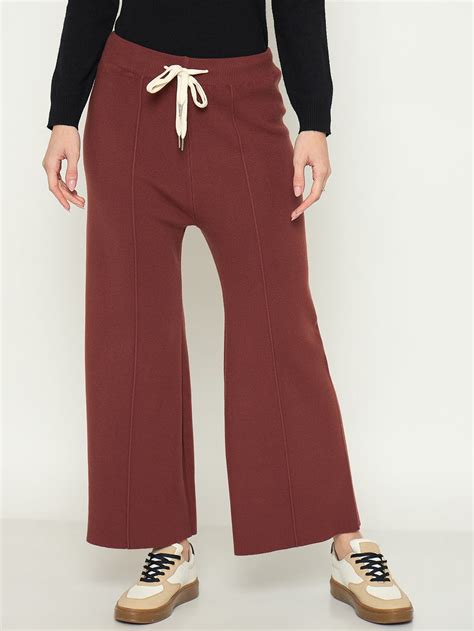 Madame Rust Colour Wide Leg Bottoms