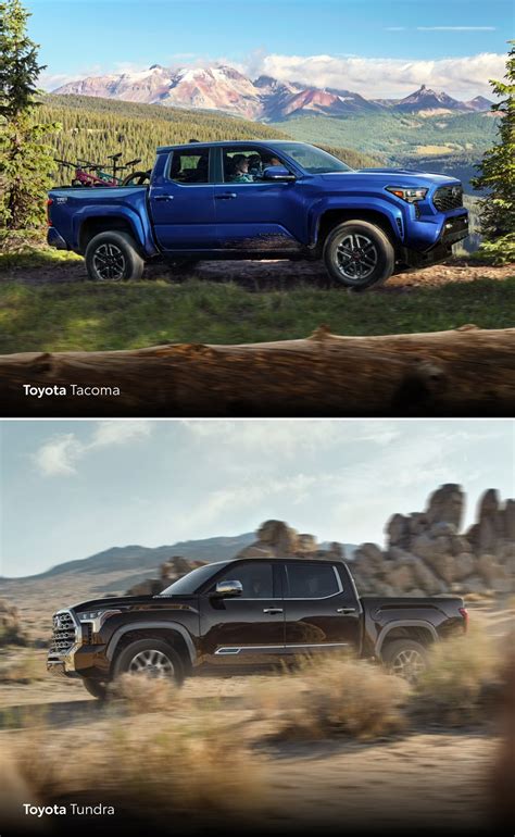 Toyota Tacoma Vs. Tundra: Compare Features, Specs, Size