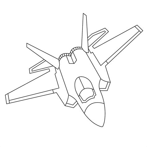 Premium Vector | Military aircraft lockheed martin f22 raptor coloring book for children and ...