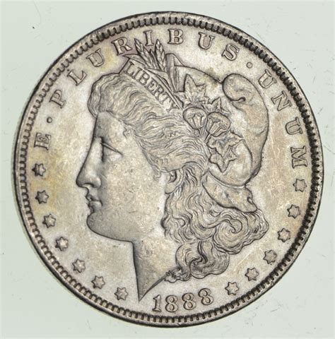 W@W Early 1888 Morgan Silver Dollar - 90% US Coin - Nice Coin ...
