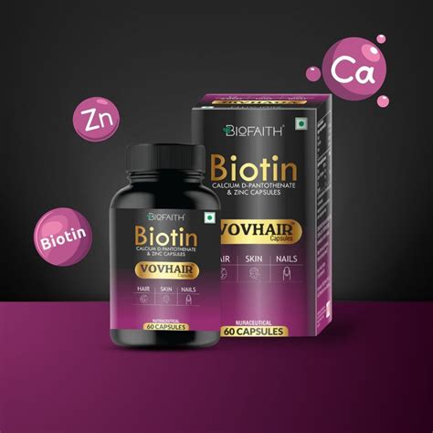 Biotin Calcium D-Pantothenate and Zinc Capsule | Nutrition for Lusciou ...