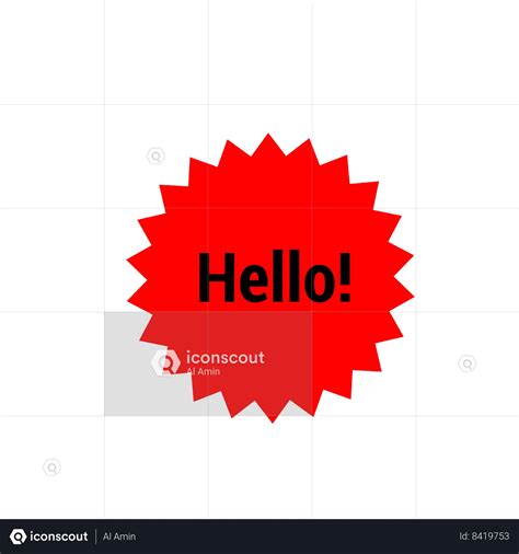 Image result for Hello I AM Icon