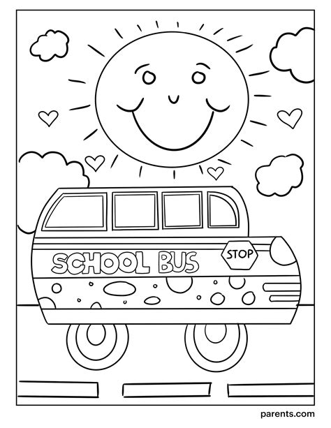 Free Printable Back-to-School Coloring Pages for Kids