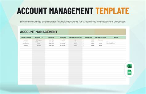 Account Templates in Google Sheets - FREE Download | Template.net